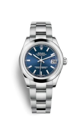 Rolex - 178240-0023 Datejust 31 Stainless Steel Domed / Oyster / Blue