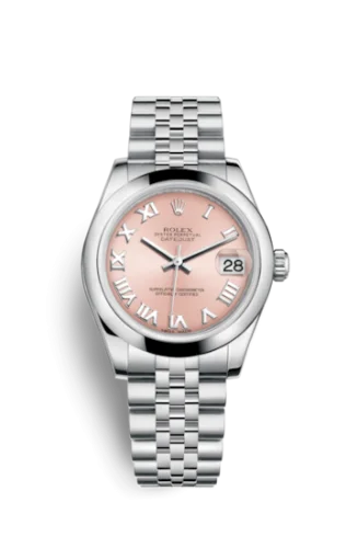 Rolex - 178240-0033 Datejust 31 Stainless Steel Domed / Jubilee / Pink Roman