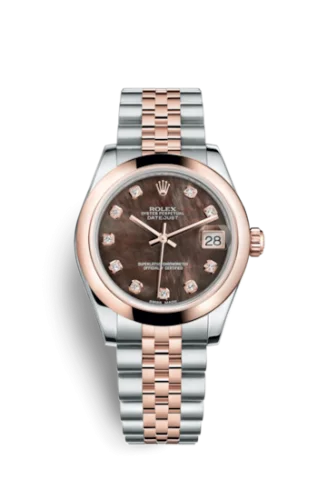 Rolex - 178241-0043 Datejust 31 Rolesor Everose Domed / Jubilee / Black MOP