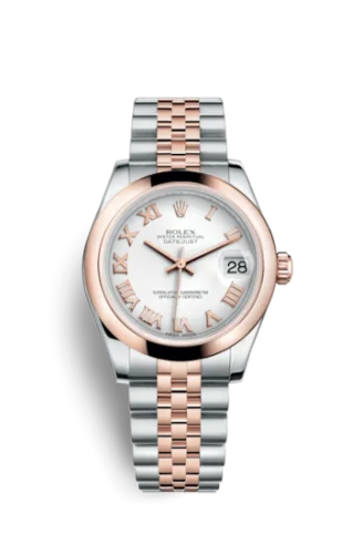 Rolex - 178241-0062 Datejust 31 Rolesor Everose Domed / Jubilee / White Roman