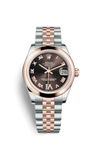 Rolex - 178241-0070 Datejust 31 Rolesor Everose Domed / Jubilee / Chocolate Roman