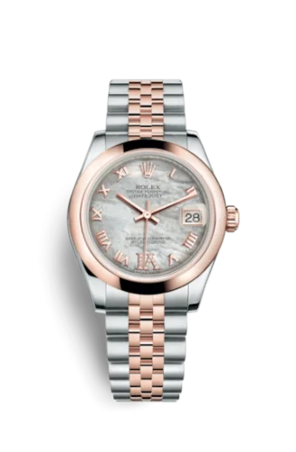 Rolex - 178241-0076 Datejust 31 Rolesor Everose Domed / Jubilee / MOP Roman