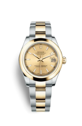 Rolex - 178243-0008 Datejust 31 Rolesor Yellow  Domed / Oyster / Champagne