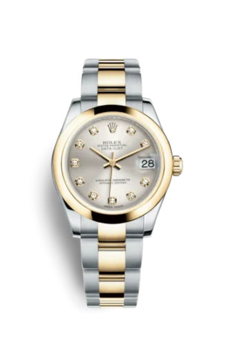 Rolex - 178243-0022 Datejust 31 Rolesor Yellow Domed / Oyster / Silver Diamond