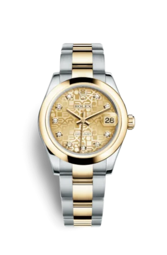 Rolex - 178243-0027 Datejust 31 Rolesor Yellow Domed / Oyster / Champagne Computer