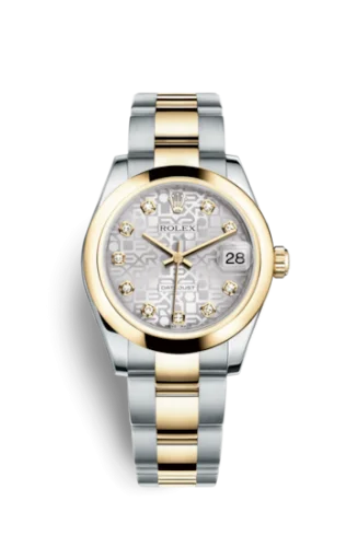 Rolex - 178243-0029 Datejust 31 Rolesor Yellow Domed / Oyster / Silver Computer