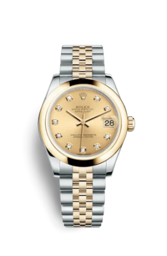 Rolex - 178243-0037 Datejust 31 Rolesor Yellow  Domed / Jubilee / Champagne Diamond