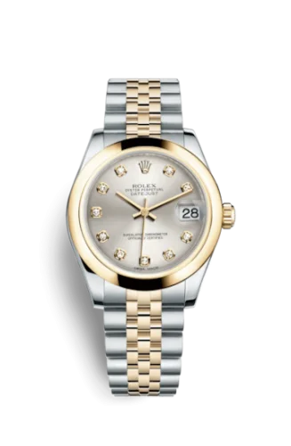 Rolex - 178243-0041 Datejust 31 Rolesor Yellow Domed / Jubilee / Silver Diamonds