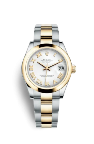 Rolex - 178243-0066 Datejust 31 Rolesor Yellow Domed / Oyster / White Roman