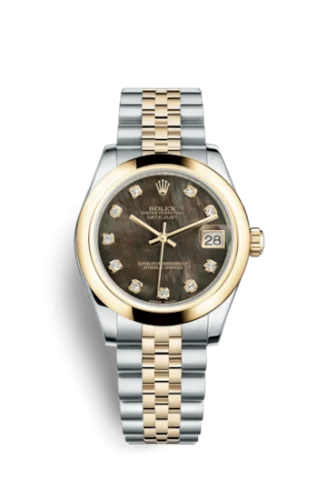 Rolex - 178243-0070 Datejust 31 Rolesor Yellow Domed / Jubilee / Black MOP