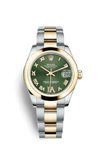 Rolex - 178243-0076 Datejust 31 Rolesor Yellow Domed / Oyster / Olive Roman