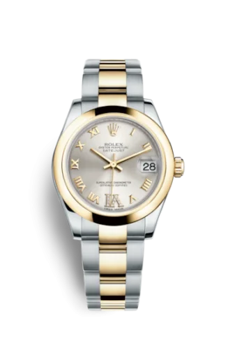 Rolex - 178243-0077 Datejust 31 Rolesor Yellow Domed / Oyster / Silver Roman