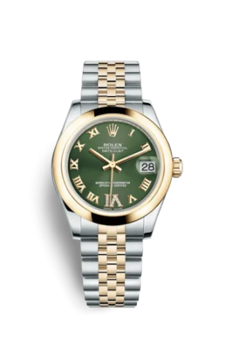 Rolex - 178243-0079 Datejust 31 Rolesor Yellow Domed / Jubilee / Olive Roman