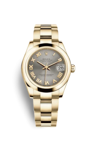 Rolex - 178248-0078 Datejust 31 Yellow Gold Domed / Oyster/ Steel Roman