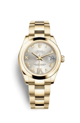 Rolex - 178248-0082 Datejust 31 Yellow Gold Domed / Oyster / Silver Roman