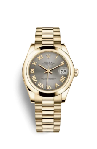 Rolex - 178248-0092 Datejust 31 Yellow Gold Domed / President / Steel Roman