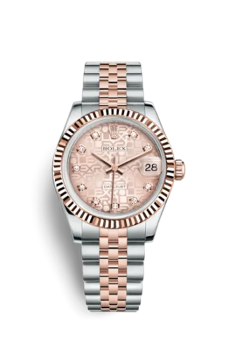 Rolex - 178271-0012 Datejust 31 Rolesor Everose Fluted / Jubilee / Pink Computer