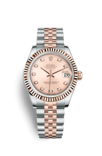 Rolex - 178271-0034 Datejust 31 Rolesor Everose Fluted / Jubilee / Pink Diamond