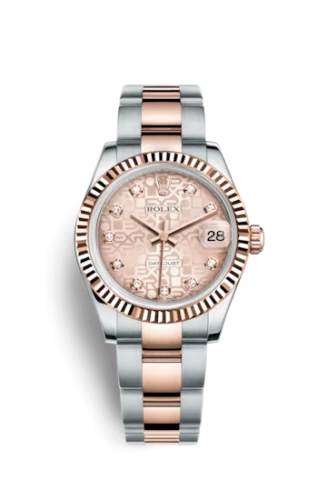 Rolex - 178271-0038 Datejust 31 Rolesor Everose Fluted / Oyster / Pink Computer