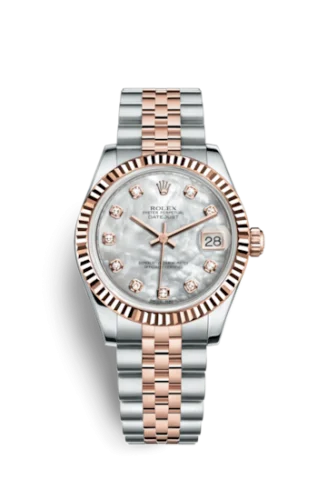 Rolex - 178271-0060 Datejust 31 Rolesor Everose Fluted / Jubilee / MOP
