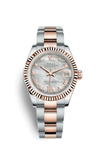 Rolex - 178271-0077 Datejust 31 Rolesor Everose Fluted / Oyster / MOP Roman