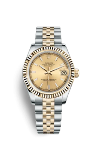 Rolex - 178273-0001 Datejust 31 Rolesor Yellow Fluted / Jubilee / Champagne