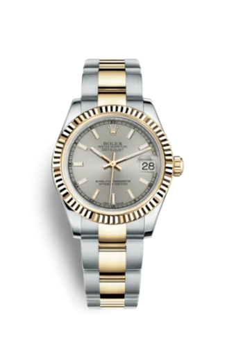 Rolex - 178273-0011 Datejust 31 Rolesor Yellow Fluted / Oyster / Silver