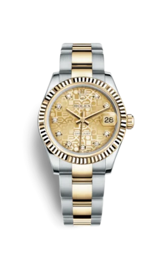 Rolex - 178273-0043 Datejust 31 Rolesor Yellow Fluted / Oyster / Champagne Computer