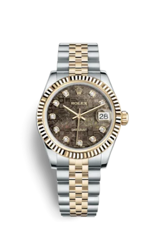 Rolex - 178273-0057 Datejust 31 Rolesor Yellow Fluted / Jubilee / Black MOP Computer