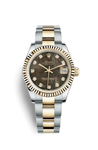 Rolex - 178273-0081 Datejust 31 Rolesor Yellow Fluted / Oyster/ Black MOP