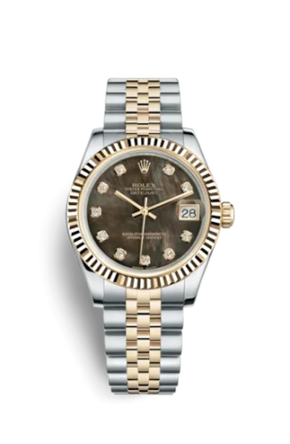 Rolex - 178273-0083 Datejust 31 Rolesor Yellow Fluted / Jubilee / Black MOP
