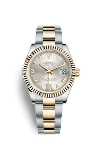 Rolex - 178273-0094 Datejust 31 Rolesor Yellow Fluted / Oyster / Silver Roman