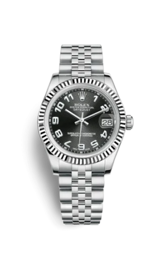 Rolex - 178274-0005 Datejust 31 Stainless Steel Fluted / Jubilee / Black - Arabic