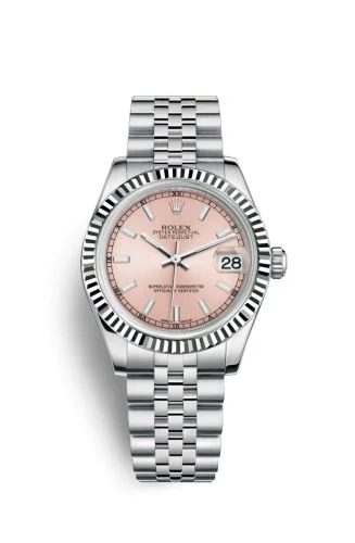 Rolex - 178274-0012 Datejust 31 Stainless Steel Fluted / Jubilee / Pink