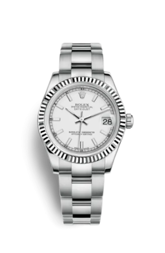 Rolex - 178274-0024 Datejust 31 Stainless Steel Fluted / Oyster / White