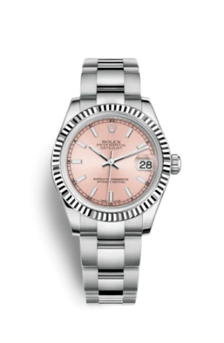 Rolex - 178274-0027 Datejust 31 Stainless Steel Fluted / Oyster / Pink