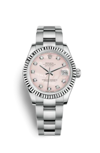 Rolex - 178274-0040 Datejust 31 Stainless Steel Fluted / Oyster / Pink MOP