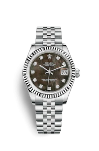Rolex - 178274-0046 Datejust 31 Stainless Steel Fluted / Jubilee / Black MOP