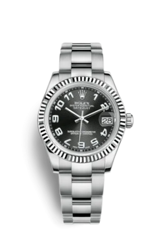 Rolex - 178274-0064 Datejust 31 Stainless Steel Fluted / Oyster / Black - Arabic