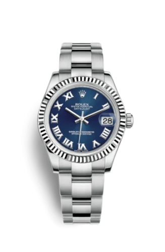 Rolex - 178274-0080 Datejust 31 Stainless Steel Fluted / Oyster / Blue - Roman