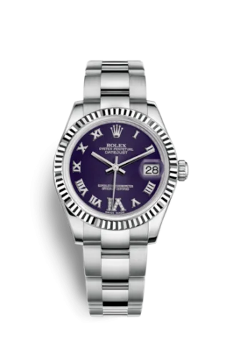 Rolex - 178274-0087 Datejust 31 Stainless Steel Fluted / Oyster / Purple - Roman
