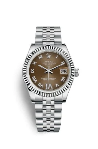 Rolex - 178274-0090 Datejust 31 Stainless Steel Fluted / Jubilee / Bronze Roman