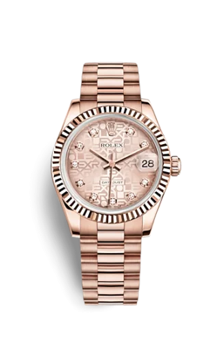 Rolex - 178275f-0002 Datejust 31 Everose Fluted / President / Pink Computer