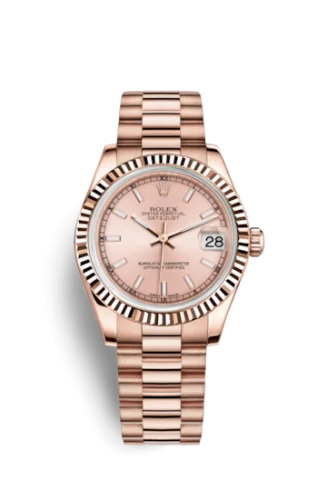 Rolex - 178275f-0017 Datejust 31 Everose Fluted / President / Pink