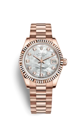 Rolex - 178275f-0025 Datejust 31 Everose Fluted / President / MOP