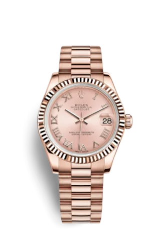 Rolex - 178275f-0029 Datejust 31 Everose Fluted / President / Pink Roman