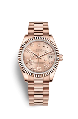 Rolex - 178275f-0032 Datejust 31 Everose Fluted / President / Pink Floral
