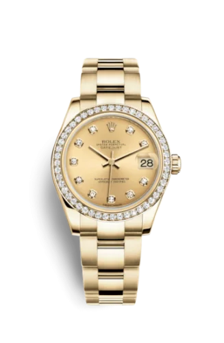 Rolex - 178288-0041 Datejust 31 Yellow Gold Diamond / Oyster / Champagne Diamond