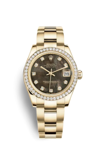 Rolex - 178288-0070 Datejust 31 Yellow Gold Diamond / Oyster / Black MOP