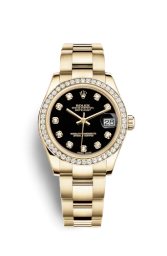 Rolex Rolex - 178288-0071 Datejust 31 Yellow Gold Diamond / Oyster / Black Diamond